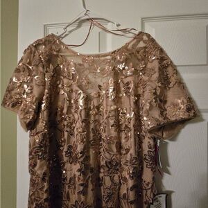 Rose gold gorgeous formal gown never worn